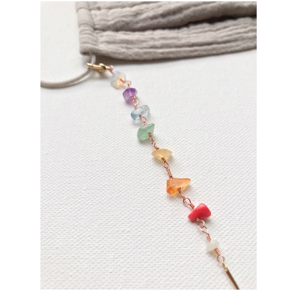 Rainbow 🌈 Mask Holder Chain Necklace